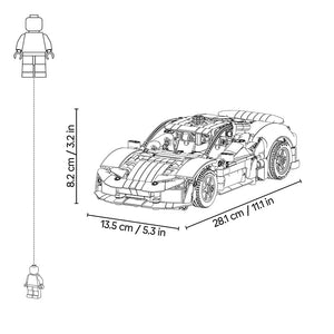 Lego Technic Ferrari 488 Pista Car 42235 Product Dimensions