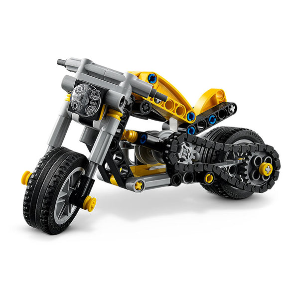 Lego Technic Yellow Motorbike 42225 Product Side Profile Left