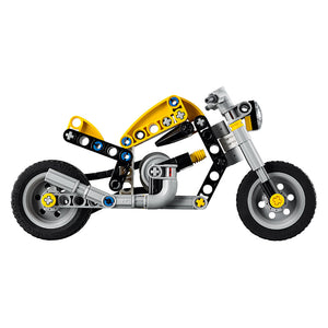 Lego Technic Yellow Motorbike 42225 Product Side Profile