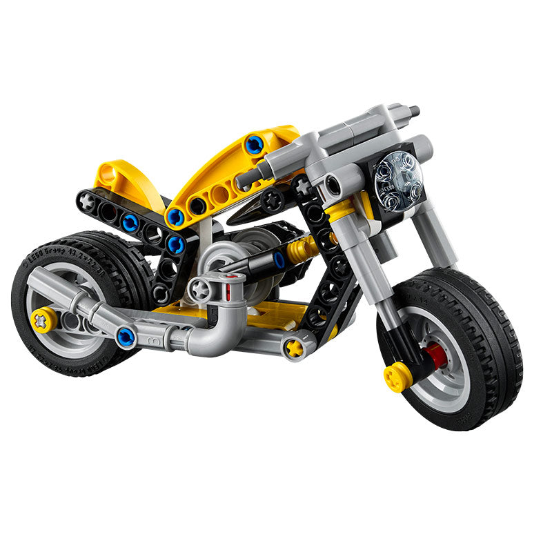 Lego Technic Yellow Motorbike 42225 Product and Box