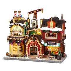 Lemax The Holly Jolly Chocolatier & Mrs. Claus Coffee Shop
