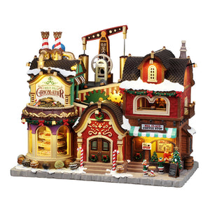 Lemax The Holly Jolly Chocolatier & Mrs. Claus Coffee Shop
