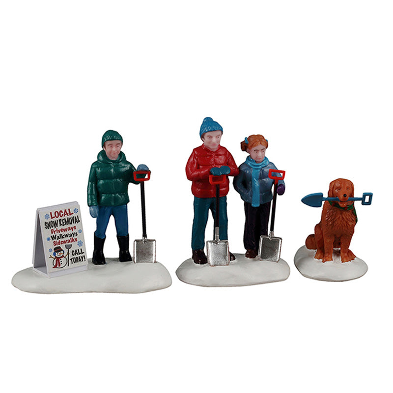 Lemax Neighbourhood Snow Shovellers (Set of 3)