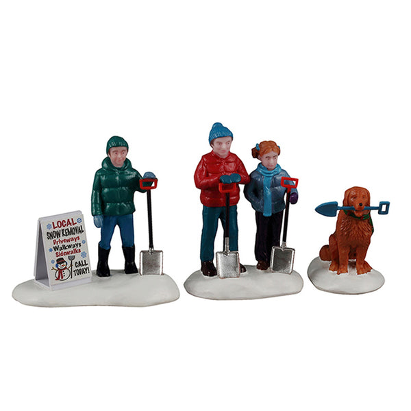 Lemax Neighbourhood Snow Shovellers (Set of 3)