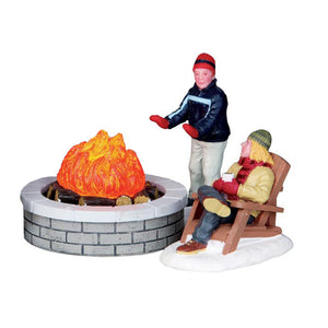 Lemax Bighorn Peak Mountain Sports Snow Gear Set