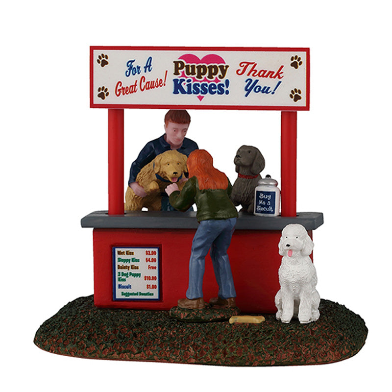 Lemax Puppy Kissing Booth