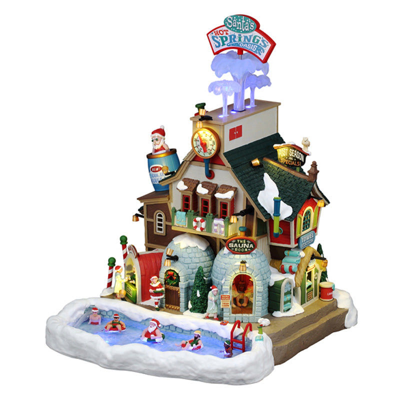 Lemax Santa’s Hot Springs Oasis