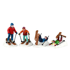 Lemax Ski School Lessons (Set of 4)