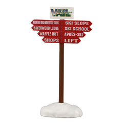 Lemax Ski Slope Sign