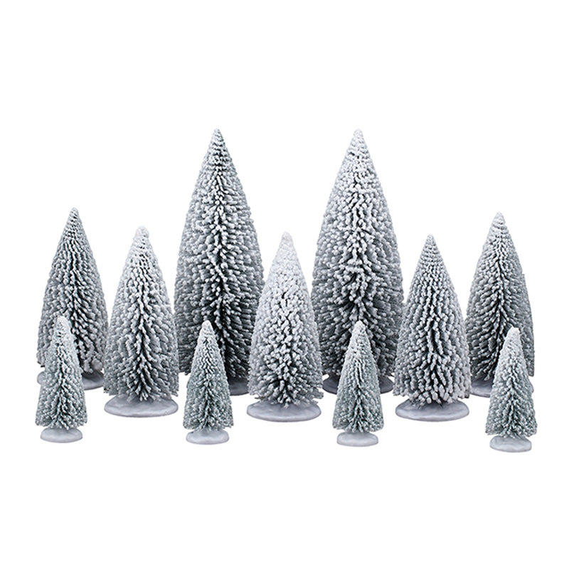 Lemax White Pine Trees (Set of 11)