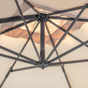 Bramblecrest Lichfield 2.7 x 2.7 m Square Cantilever Parasol in Sand