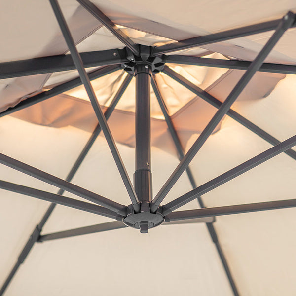 Bramblecrest Lichfield 2.7 x 2.7 m Square Cantilever Parasol in Sand