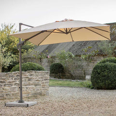 Bramblecrest Lichfield 2.7 x 2.7 m Square Cantilever Parasol in Sand