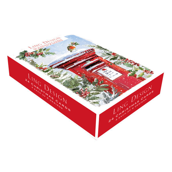 Ling Design Big Value Box - At Home For Christmas (Pack of 24)