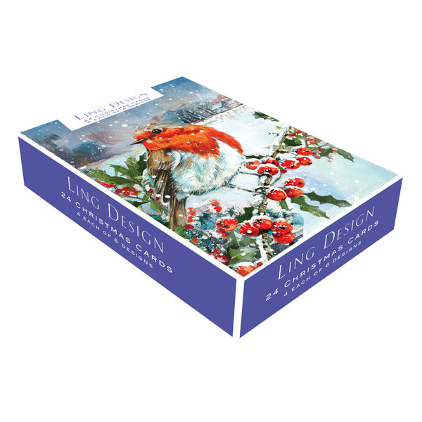 Ling Design Big Value Box - Snowy Christmas (Pack of 24)
