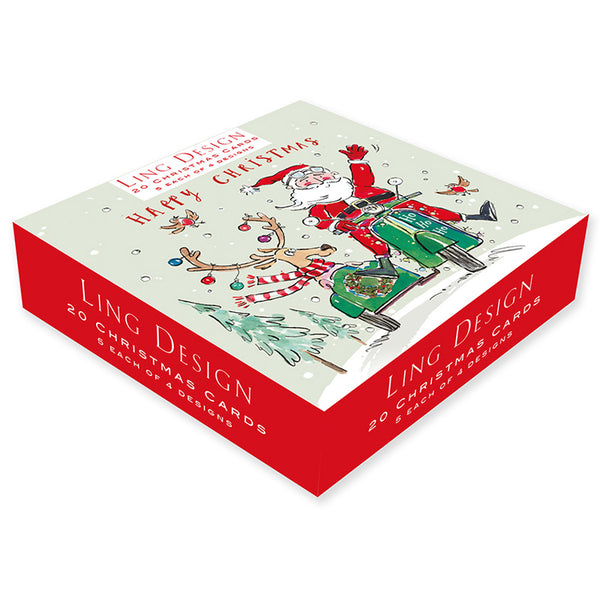 Ling Design Fun Christmas Cards (Pack of 20)