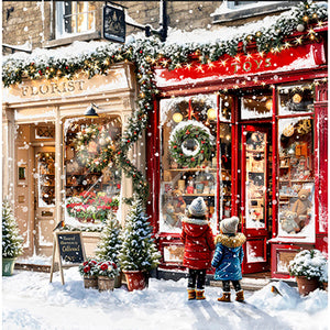 Ling Design Large Deluxe Cards - Christmas Shopping (Pack of 12)