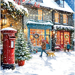 Ling Design Large Deluxe Cards - Christmas Shopping (Pack of 12)