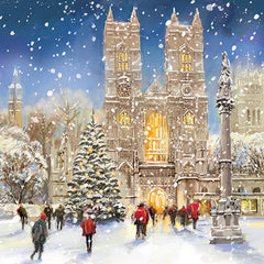 Ling Design Large Deluxe Cards - Festive Church Visit (Pack of 12)