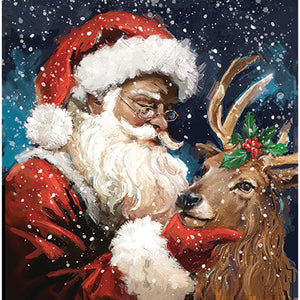 Ling Design Large Deluxe Cards - Santa Claus (Pack of 12)