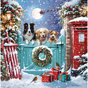 Ling Design Large Deluxe Cards - Winter Wonderland Friends (Pack of 12)