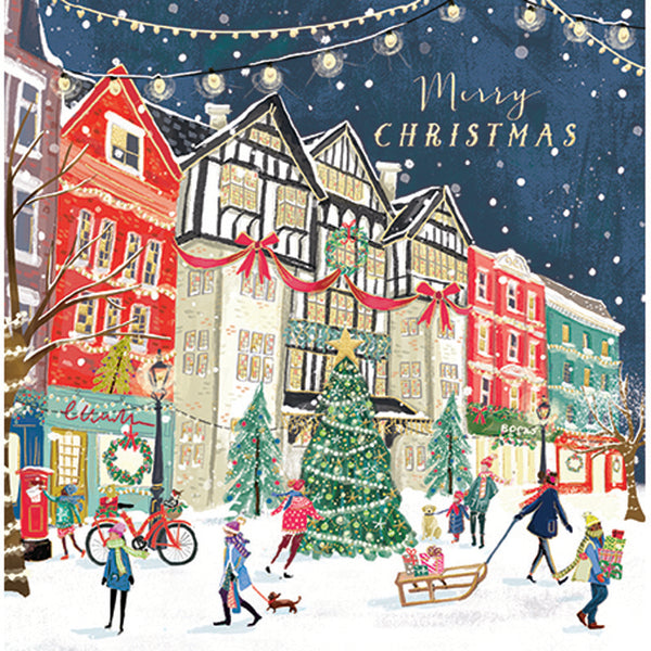 Ling Design Large Premium Cards - Festive Street (Pack of 10)