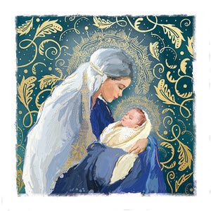 Ling Design Large Premium Cards - Madonna & Child (Pack of 10)