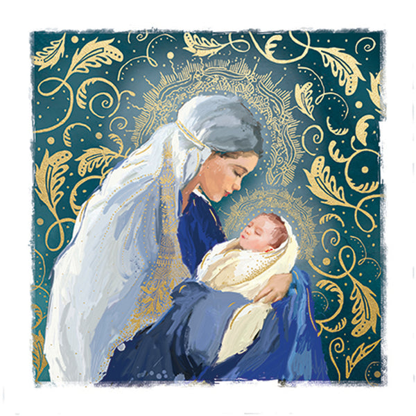 Ling Design Large Premium Cards - Madonna & Child (Pack of 10)