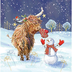 Ling Design Small Premium Cards - Highland Friends (Pack of 10)