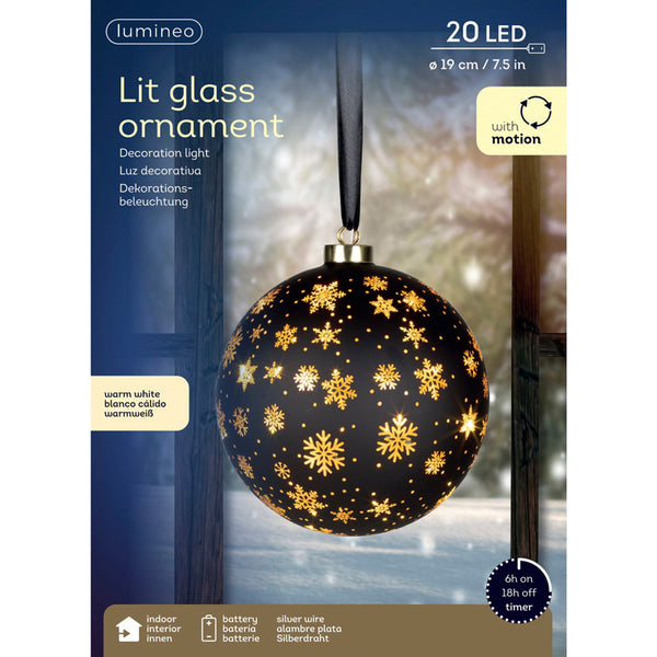 Lumineo Micro LED Rotating Black Ball