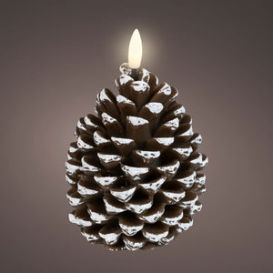 Lumineo LED Wax Pinecone Candle