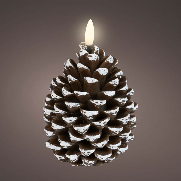 Lumineo LED Wax Pinecone Candle