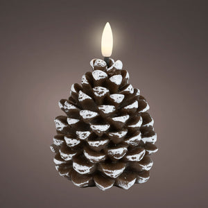 Lumineo LED Wax Pinecone Candle