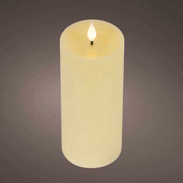 Lumineo Realistic LED Candle with Wax Pit