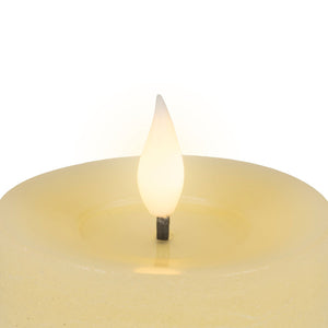 Lumineo Realistic LED Candle with Wax Pit