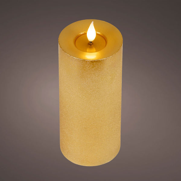 Lumineo Realistic LED Candle with Wax Pit