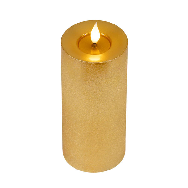 Lumineo Realistic LED Candle with Wax Pit