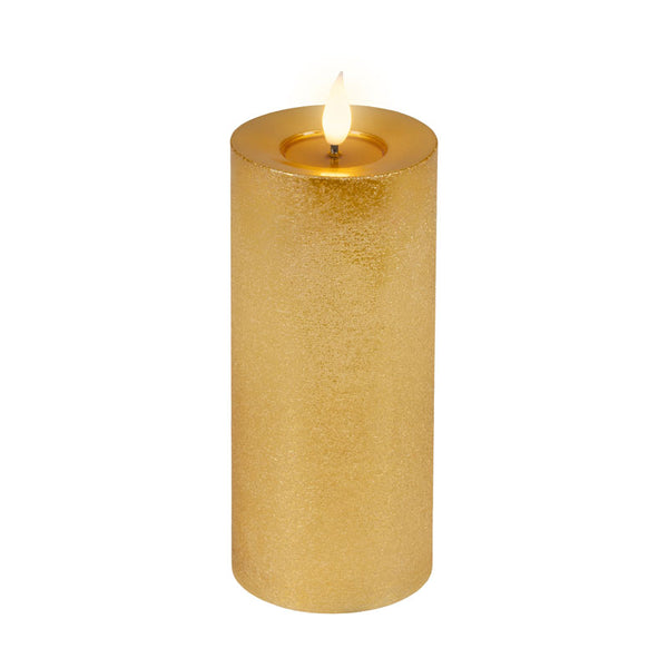 Lumineo Realistic LED Candle with Wax Pit