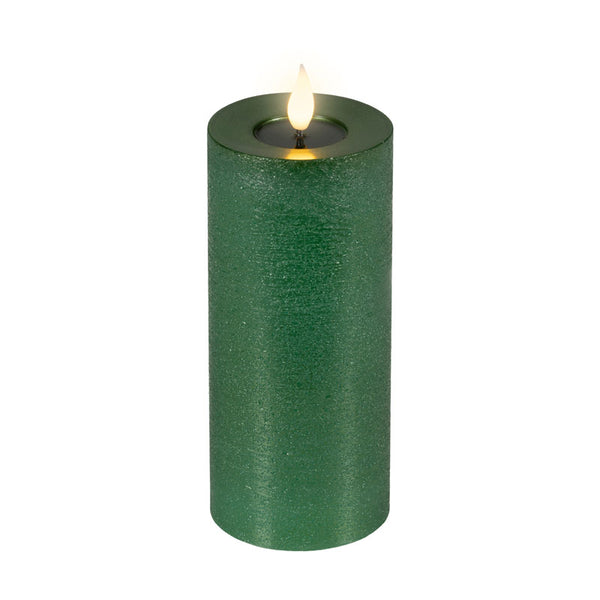 Lumineo Realistic LED Candle with Wax Pit