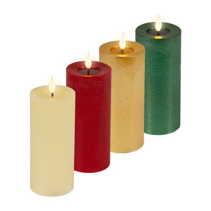 Lumineo Realistic LED Candle with Wax Pit