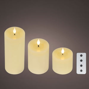 Lumineo Realistic LED Candle Set