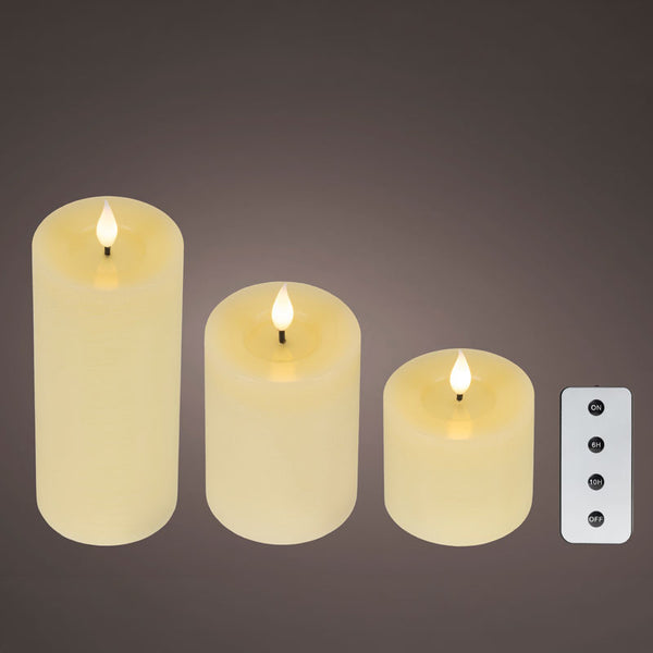 Lumineo Realistic LED Candle Set