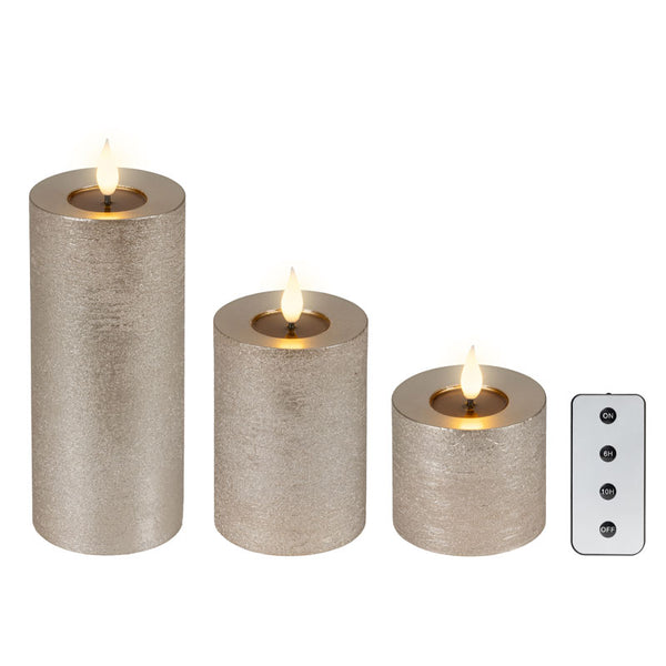 Lumineo Realistic LED Candle Set