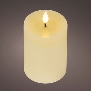 Lumineo Realistic LED Candle with Wax Pit
