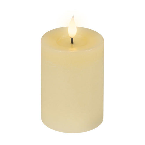 Lumineo Realistic LED Candle with Wax Pit