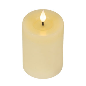 Lumineo Realistic LED Candle with Wax Pit