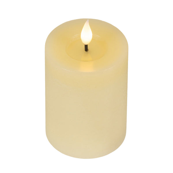 Lumineo Realistic LED Candle with Wax Pit