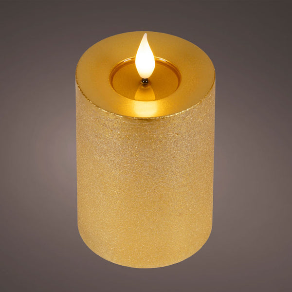 Lumineo Realistic LED Candle with Wax Pit