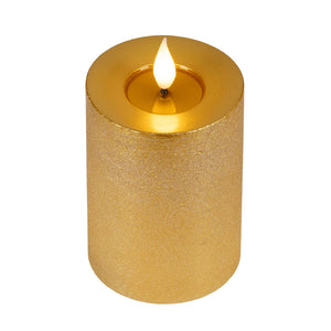 Lumineo Realistic LED Candle with Wax Pit