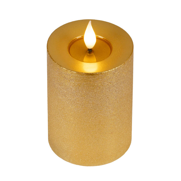 Lumineo Realistic LED Candle with Wax Pit